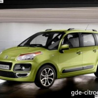 : Citroen  C3 Picasso спереди, сбоку