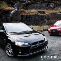 : Mitsubishi Lancer Evo X спереди