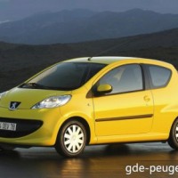 : Peugeot 107 спереди,сбоку