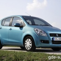 : Suzuki Splash сбоку, спереди