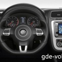 : Volkswagen Scirocco руль, приборная панель