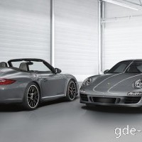 : Porsche 911 Carrera 4 GTS Cabriolet спереди, сзади