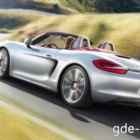 : Porsche Boxster S сзади, сбоку