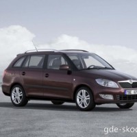 : Skoda Fabia Combi сбоку, спереди